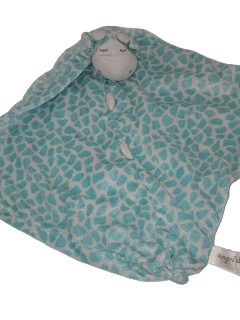 Angel Dear Teal Giraffe Lovey Blanket